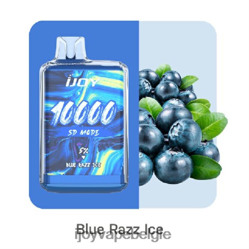 iJOY Vape Brussel - iJOY Bar SD10000 wegwerpbaar L64D02162 blauw razz-ijs