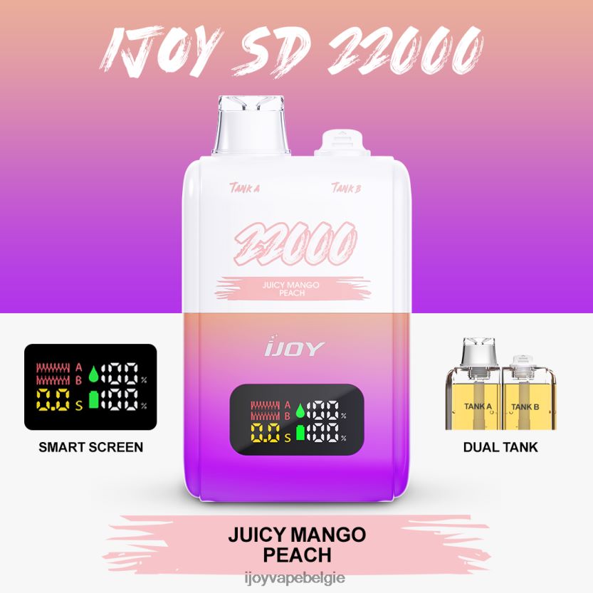 iJOY Vape Flavors - iJOY SD 22000 wegwerpbaar L64D02156 sappige mango-perzik