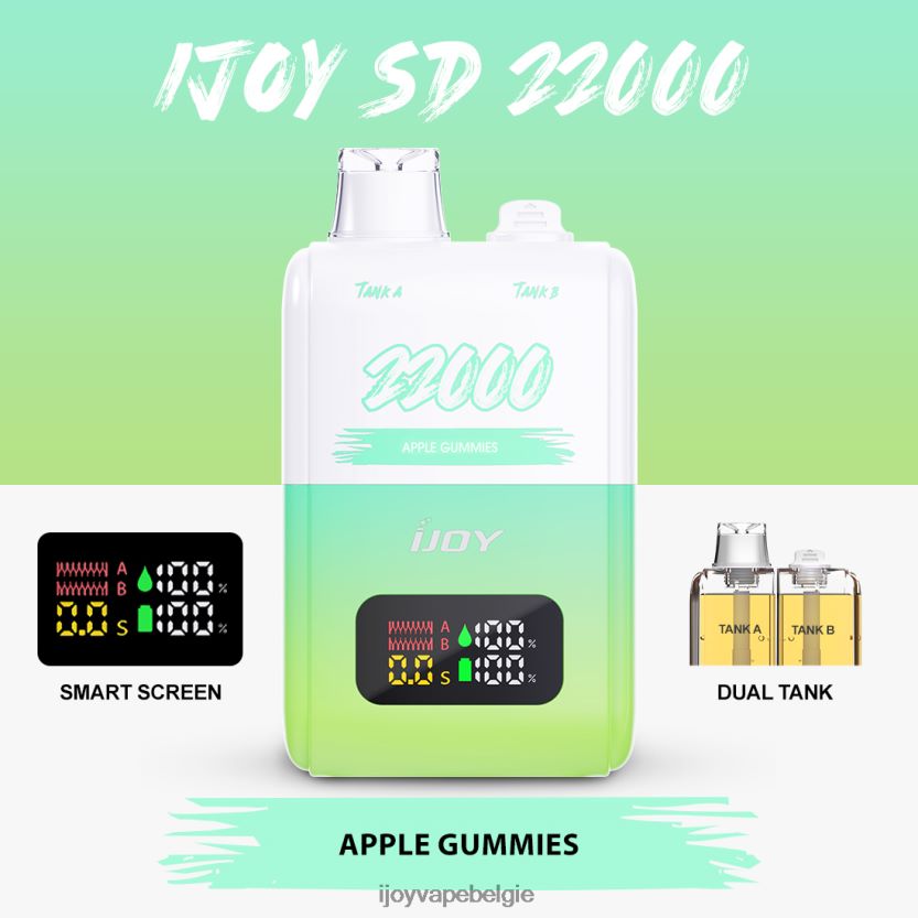 iJOY Vape Review - iJOY SD 22000 wegwerpbaar L64D02145 appel gummies
